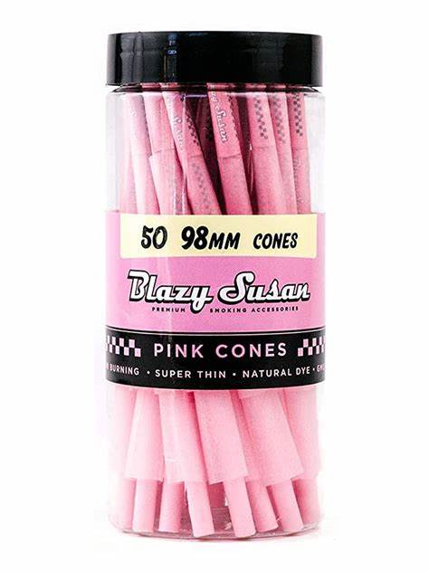 50ct Blazy susan cones pink